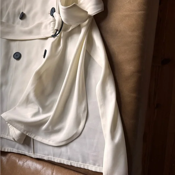 Akris punto Cream off white Blazer Vest double breasted side slits designer belt - Picture 7 of 13